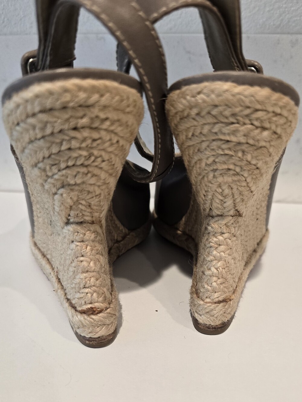 Authentic Christian Louboutin You Love Leather Espadrille Summer Wedge Sandal 37 - Picture 9 of 9